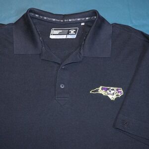 Cutter & Buck East Carolina University  Mens DryTec Polo Shirt Black ECU L Large